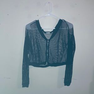 Zip up cover up